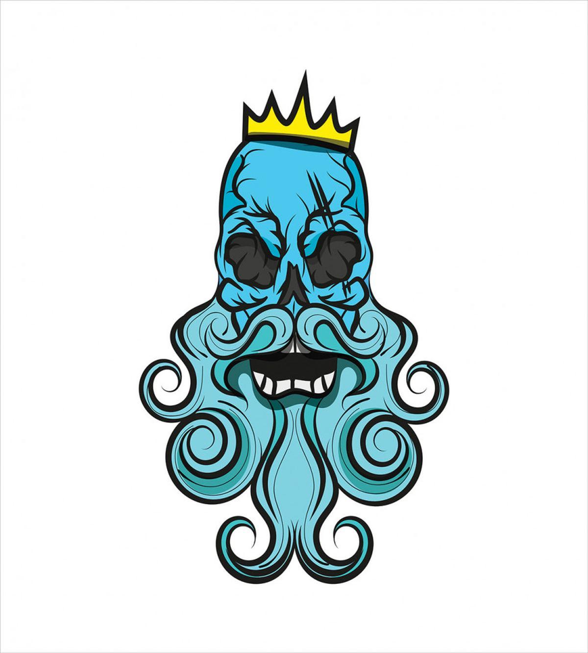 Beard Royal Crown Skeleton — Pattern