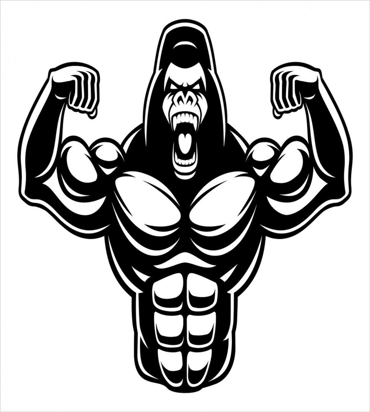 Athletic Bodybuilder Beast — Pattern