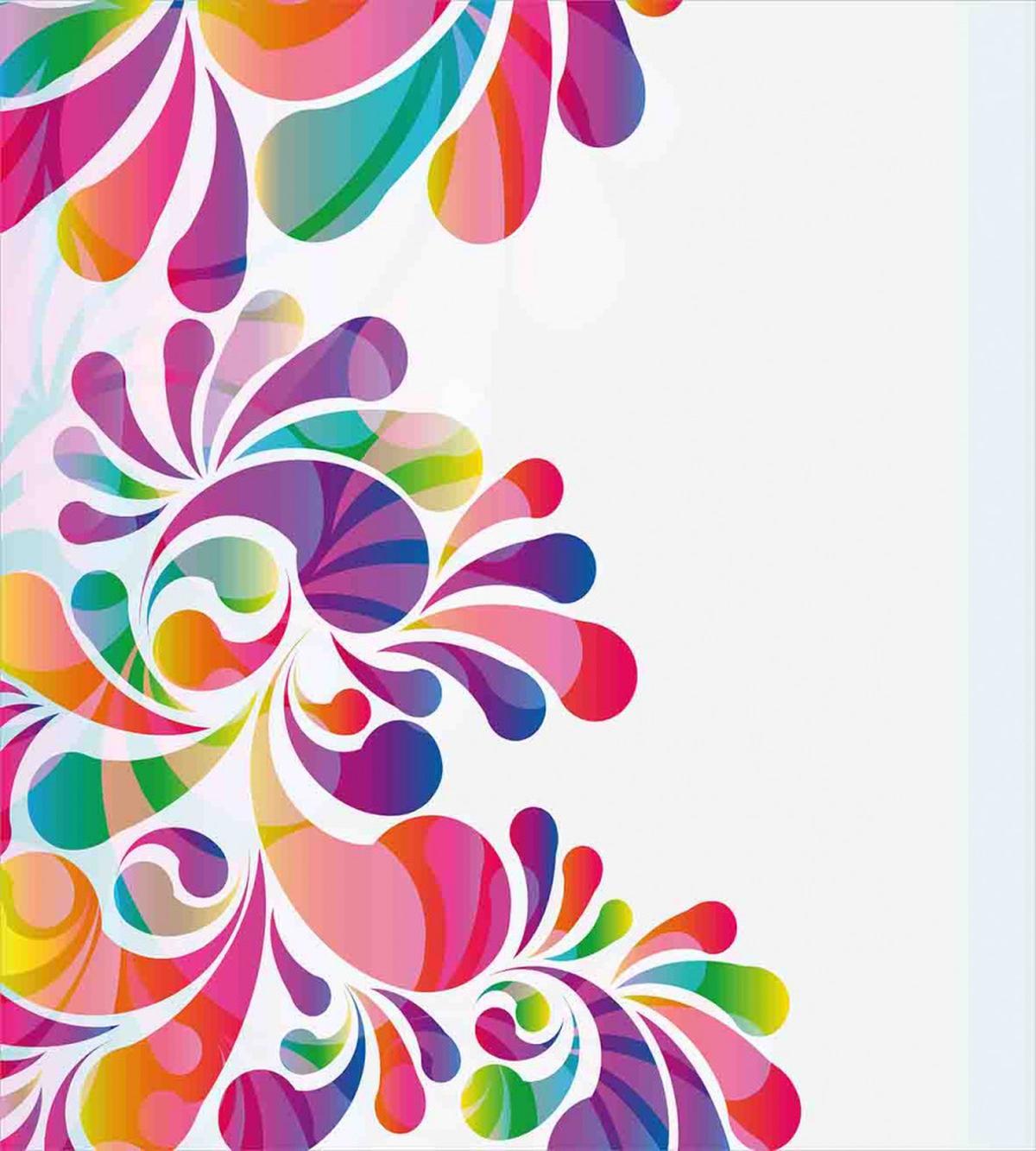Curvy Floral Design — Pattern