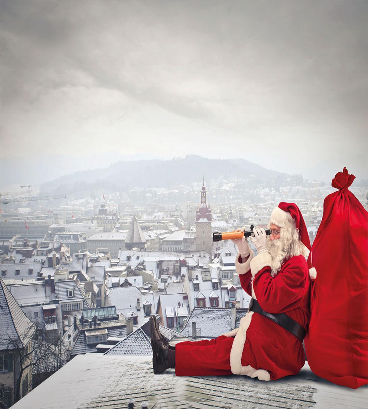 Santa on the Roof — Pattern