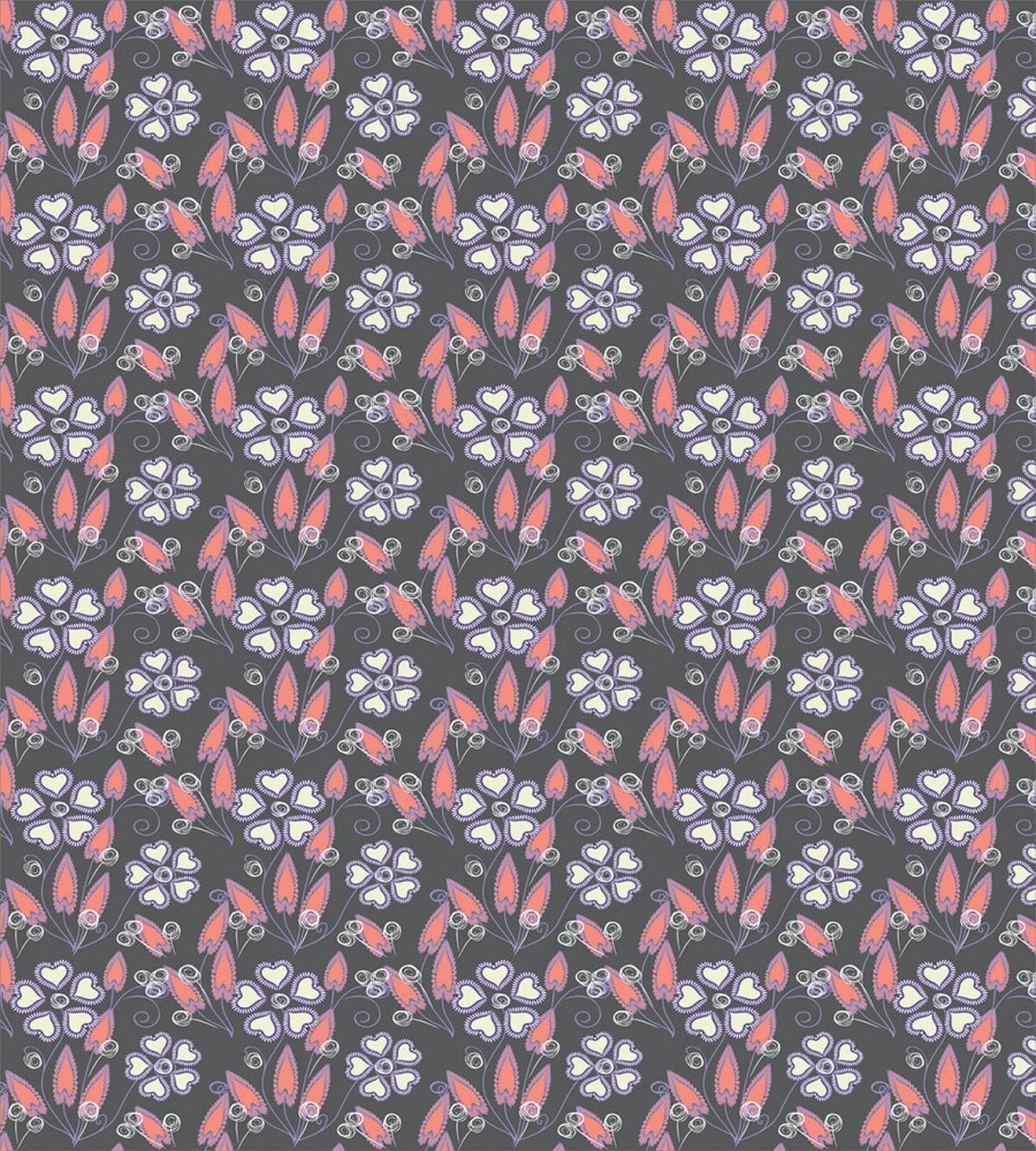Floral Themed Shapes Art — Pattern