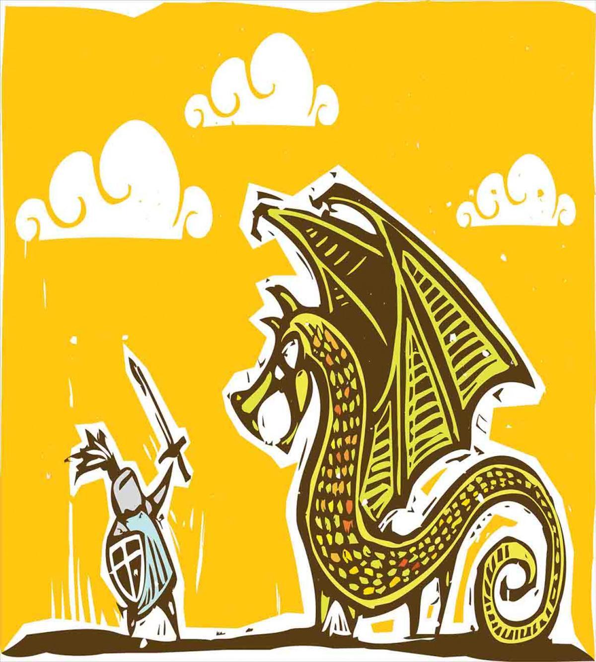 Knight with Dragon — Pattern