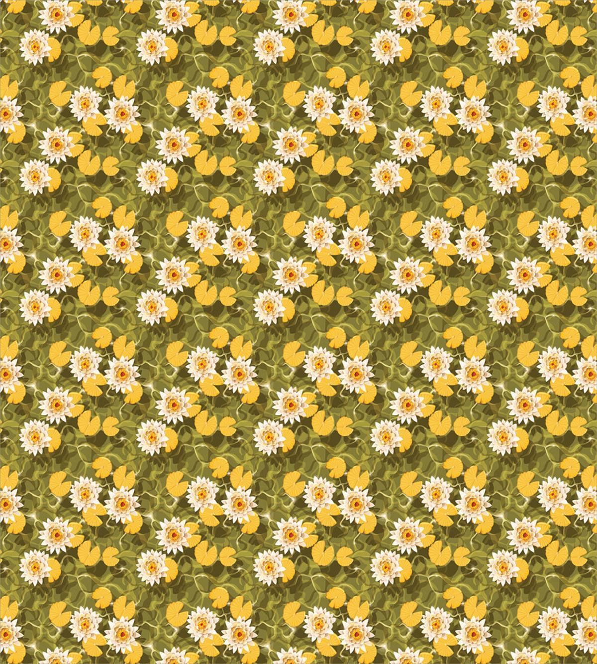 Floating Flowers of Asia — Pattern