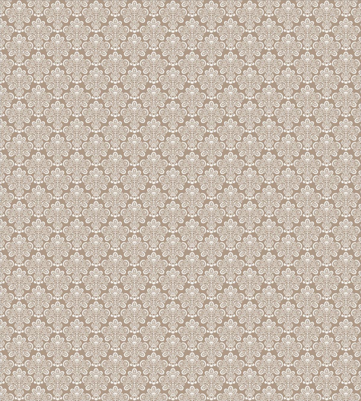 Curly Floral Damask Motif — Pattern