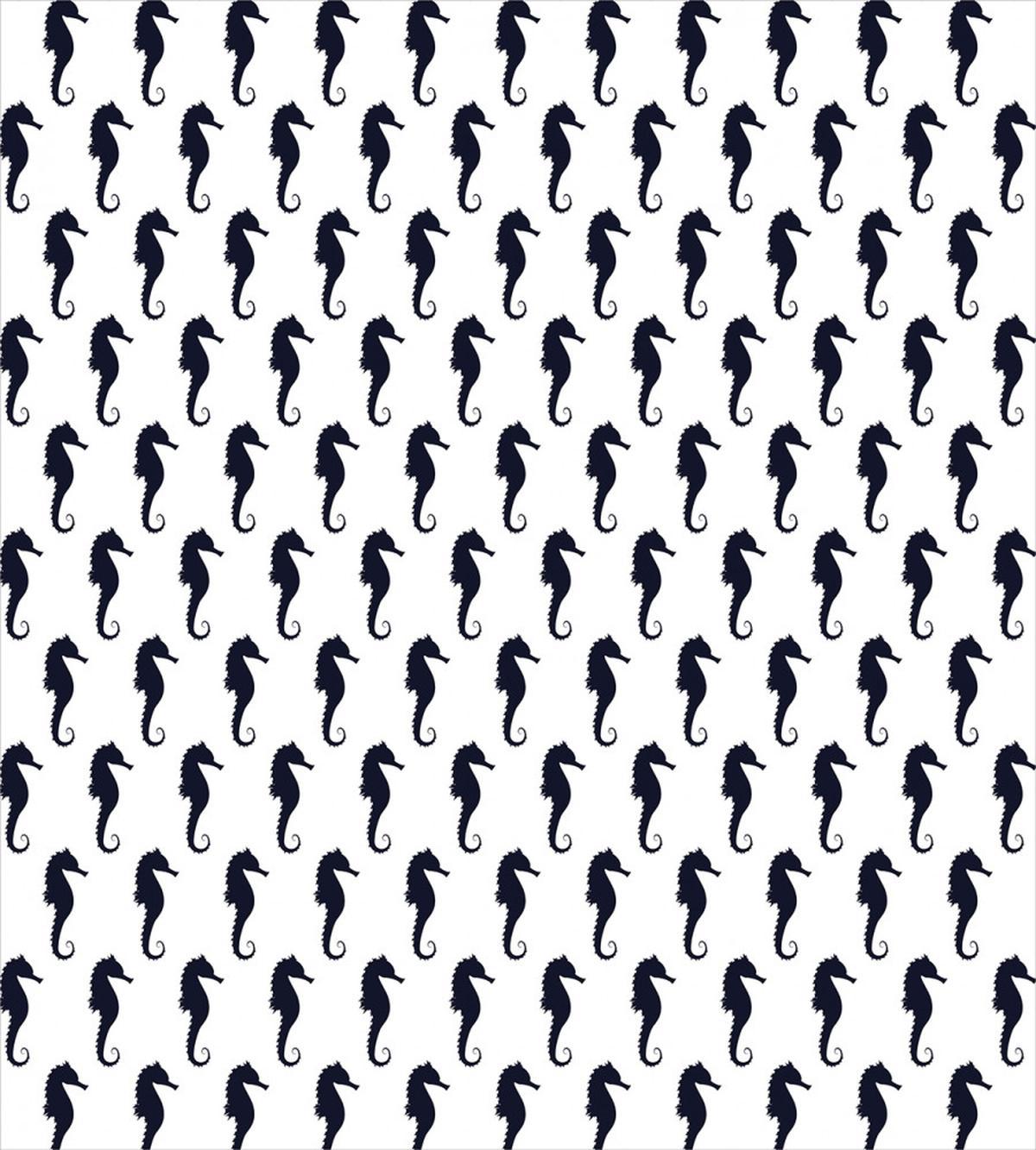 Seahorse Silhouettes — Pattern