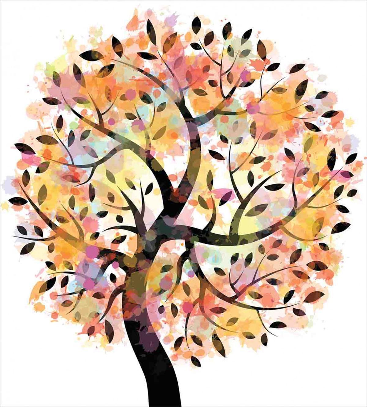 Spring Season Tree Leaves — Pattern