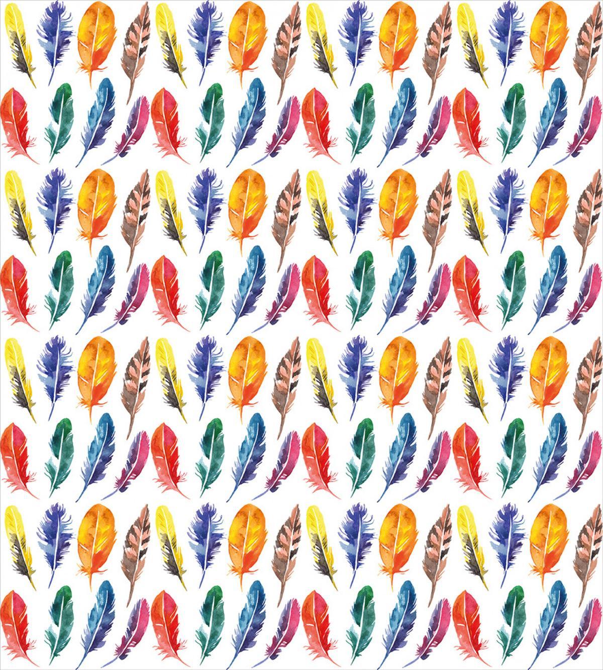 Watercolor Feather — Pattern