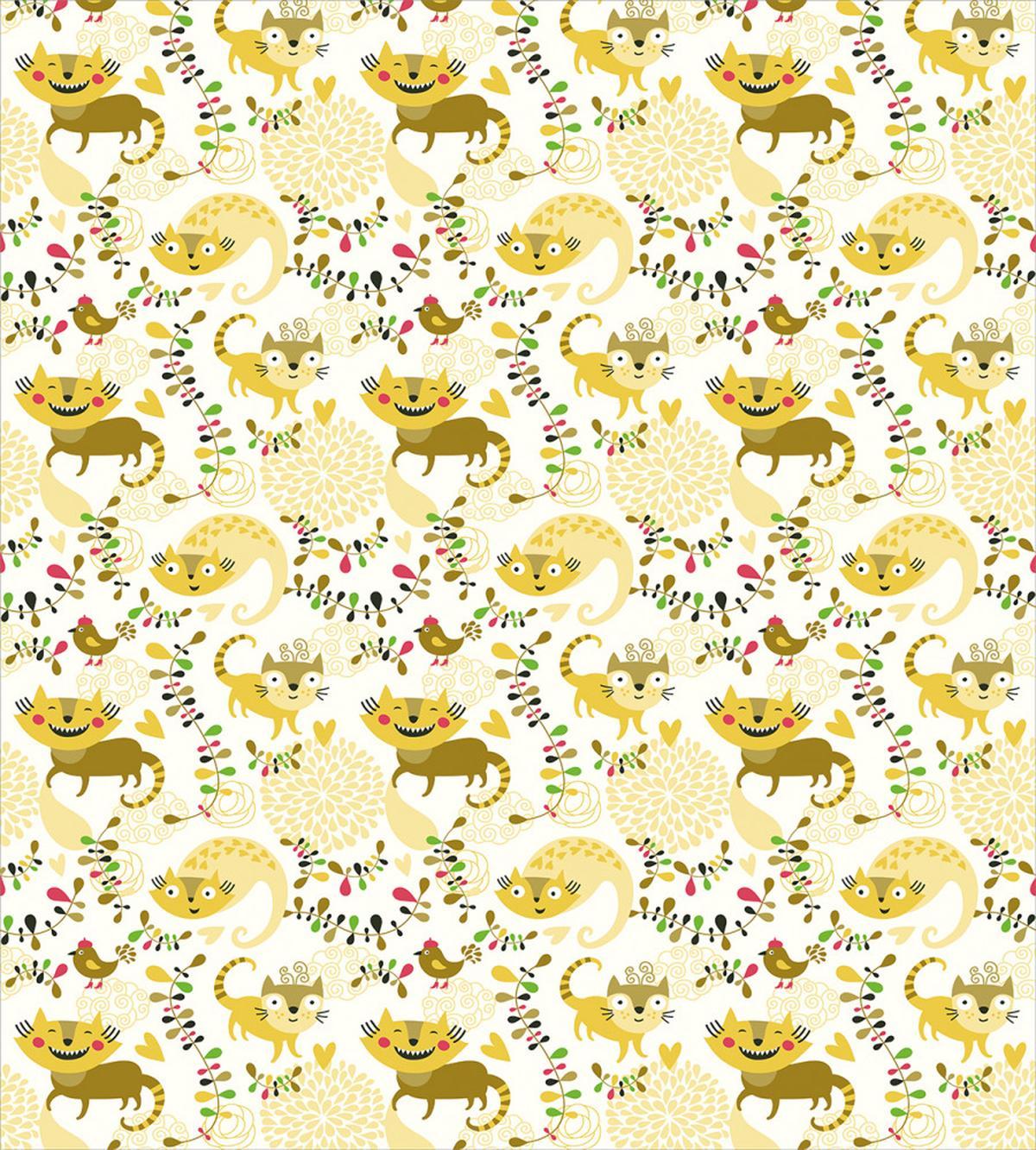 Cats Hearts Joy Fantasy — Pattern