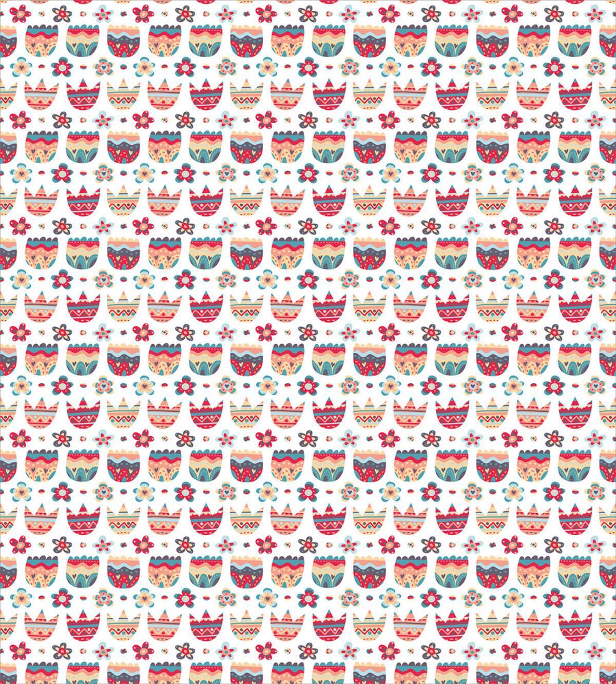 Folkloric Tulips and Florets — Pattern