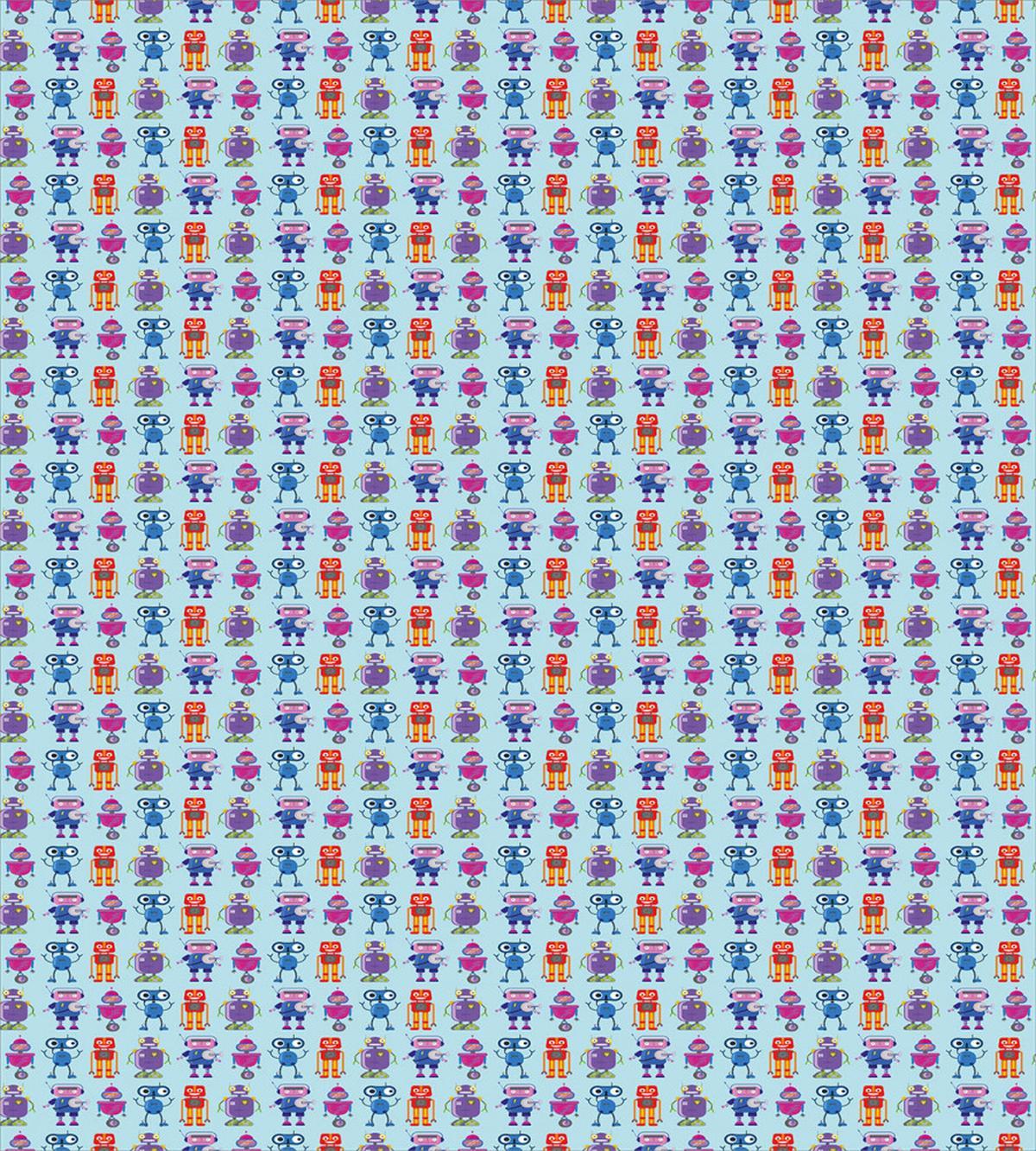 Colorful Robots Funny Shapes — Pattern