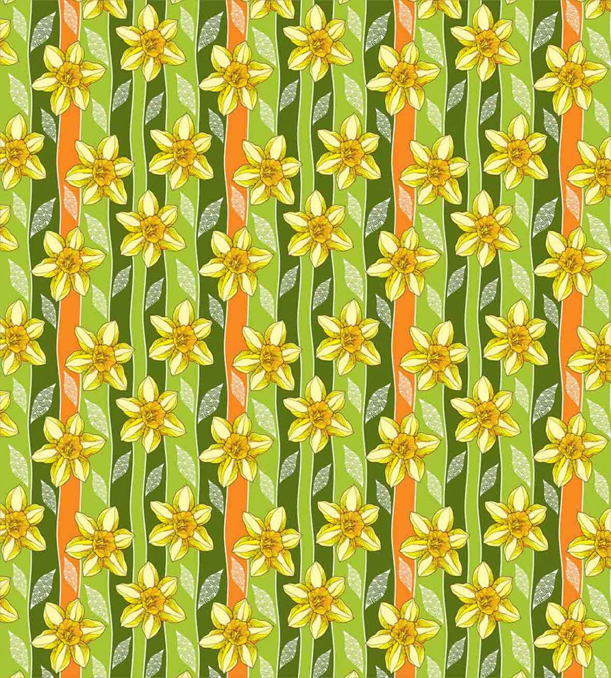 Narcissus Flower Ornate — Pattern