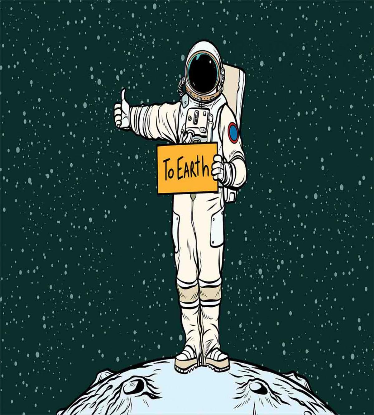 Hitchhiking Astronaut — Pattern
