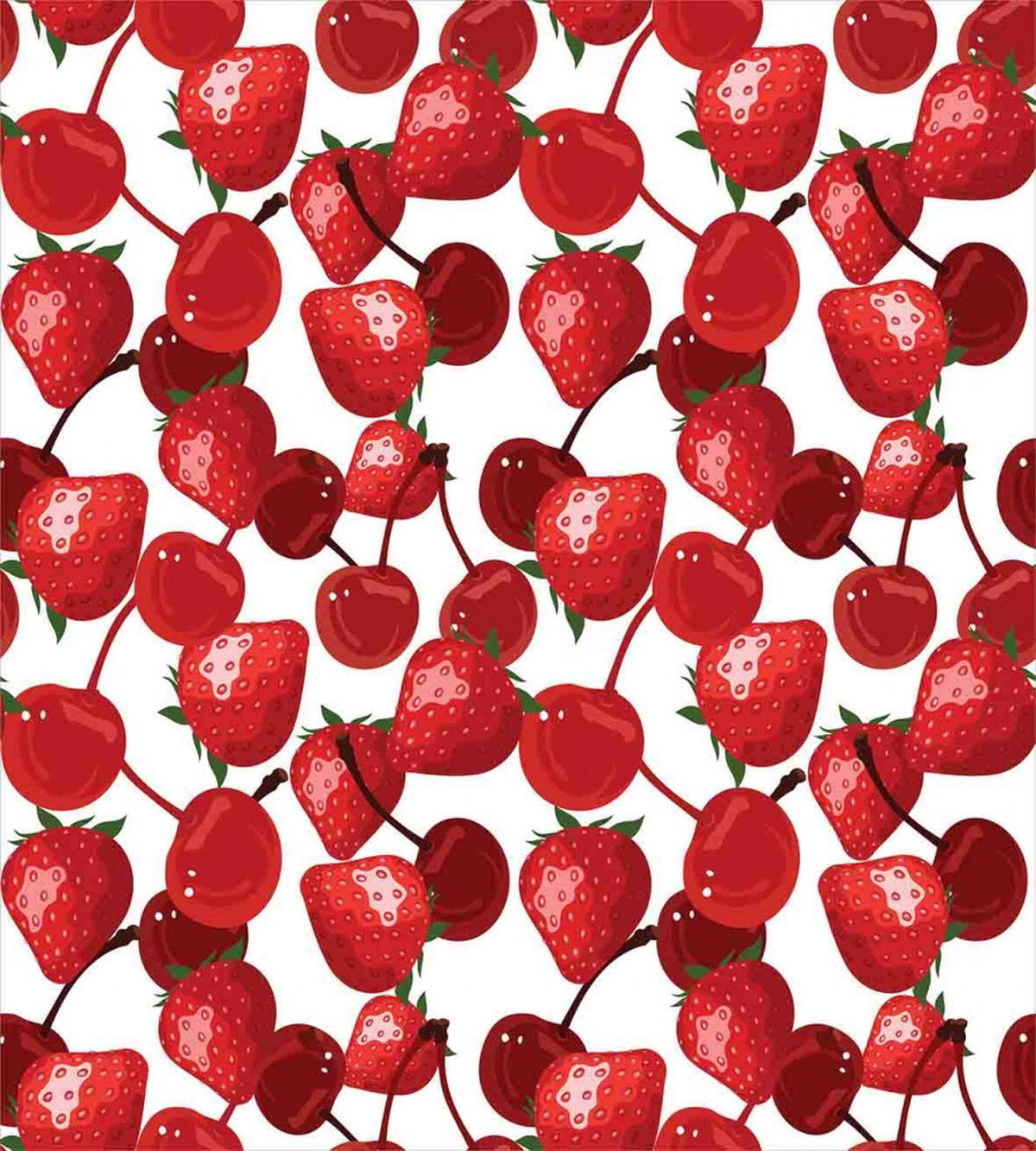 Cherry Picnic Spring Fruits — Pattern