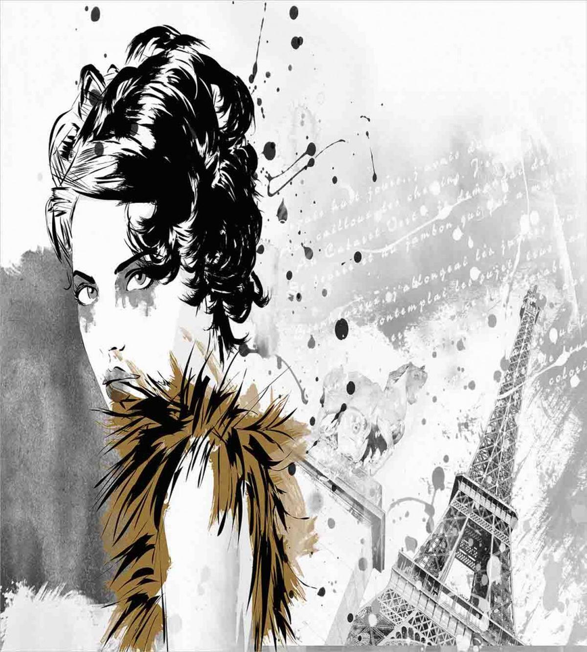Fashion Model Paris Girl — Pattern