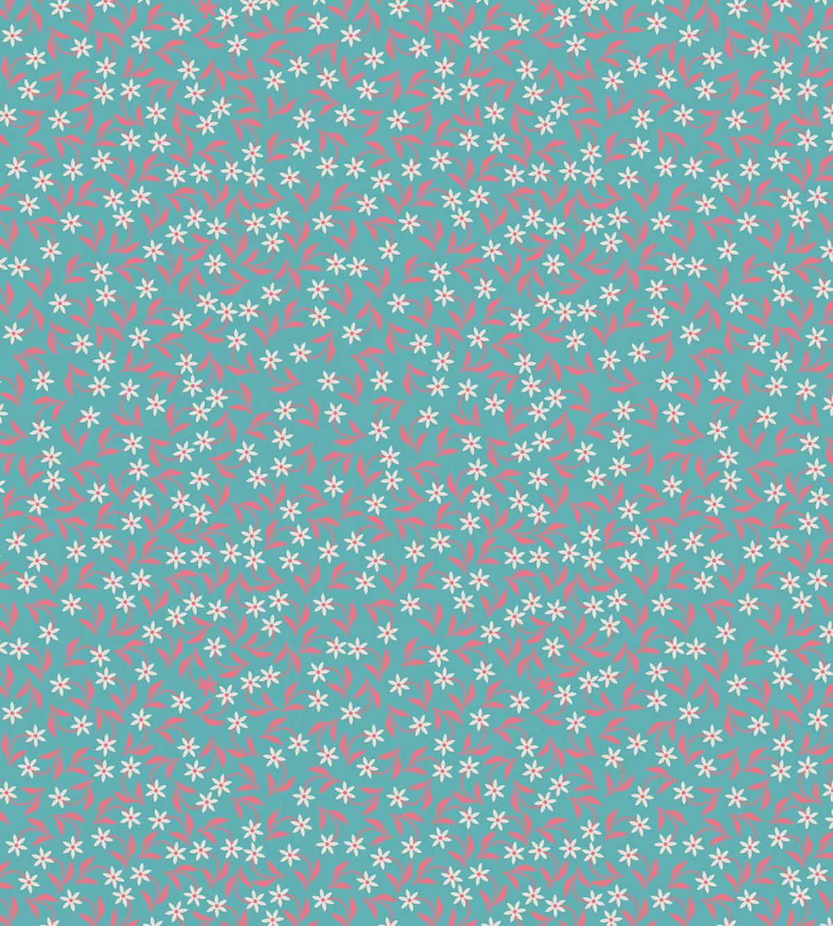 Daisies Pink Soft Branches — Pattern