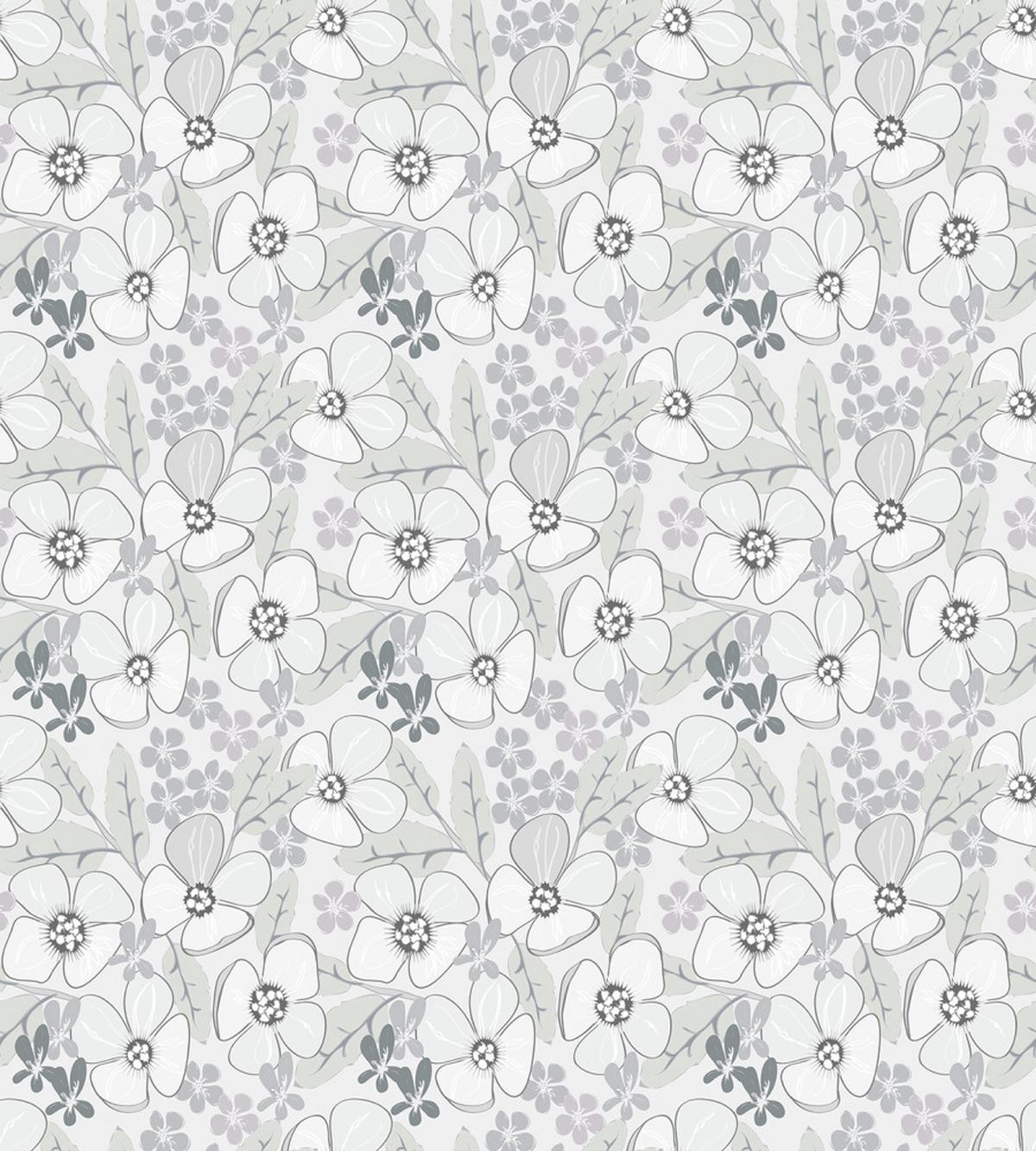 Abstract Sketchy Flowers — Pattern