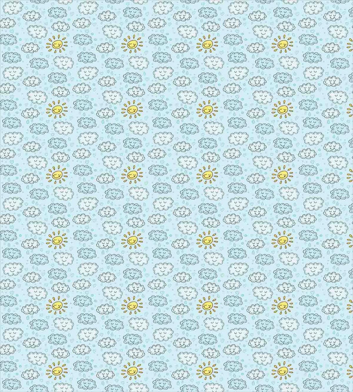 Clouds and Sun Print — Pattern
