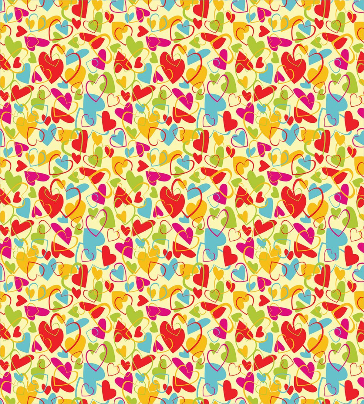 Colorful Hearts Romance — Pattern