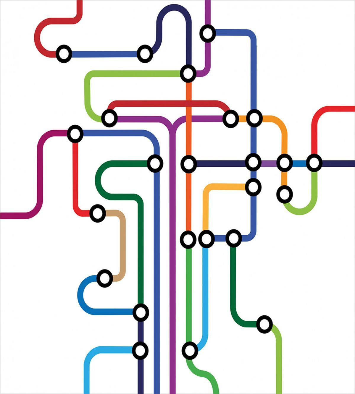 Abstract Colorful Subway — Pattern