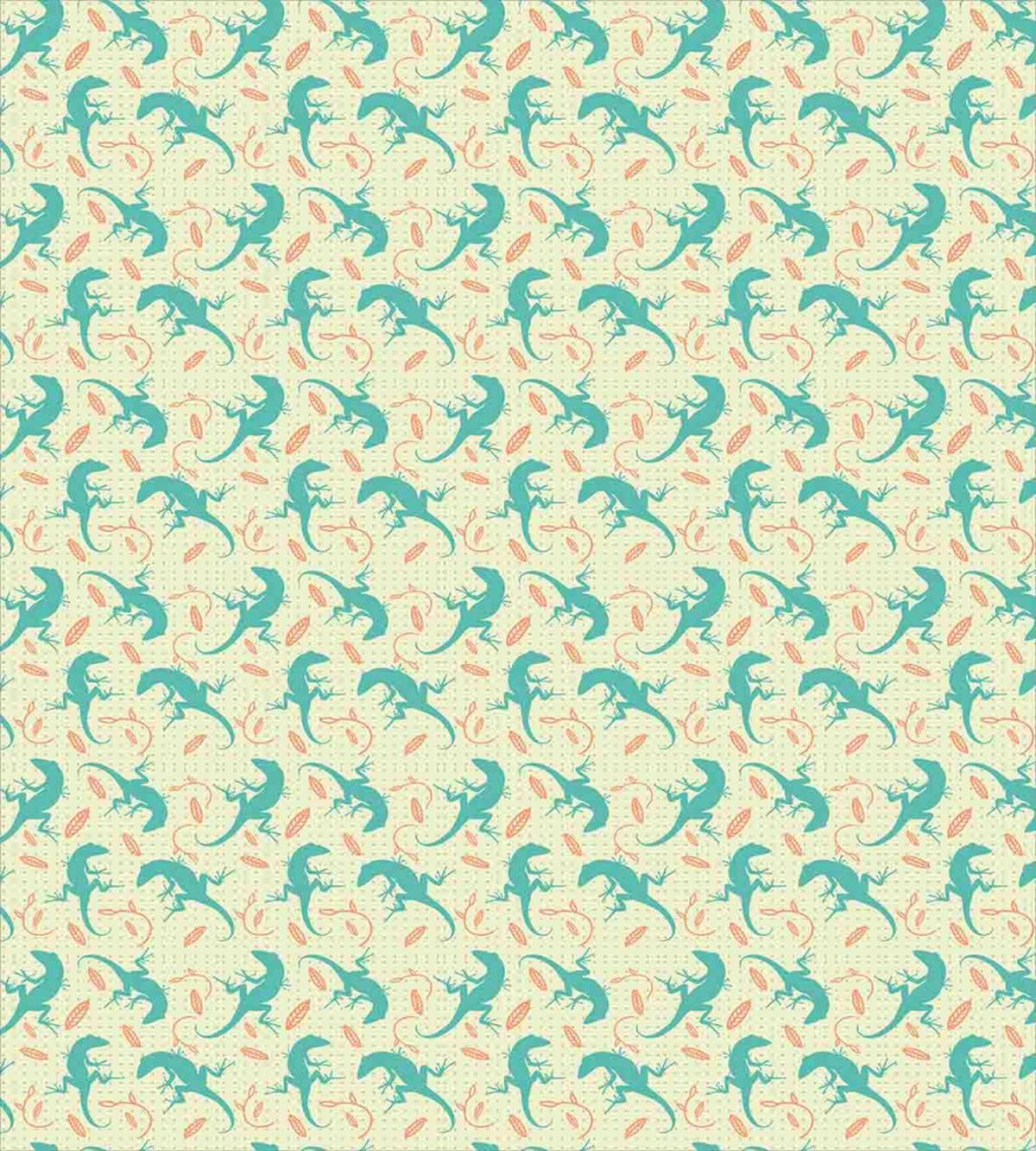 Reptiles with Leaves — Pattern