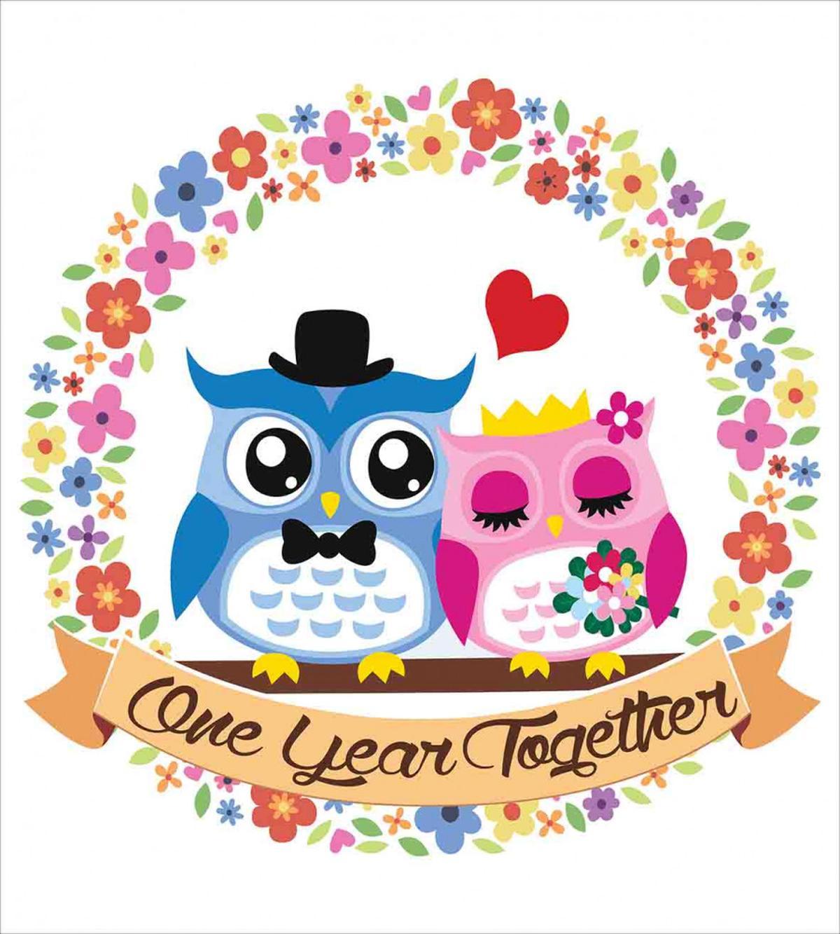Year Lovers Owls — Pattern