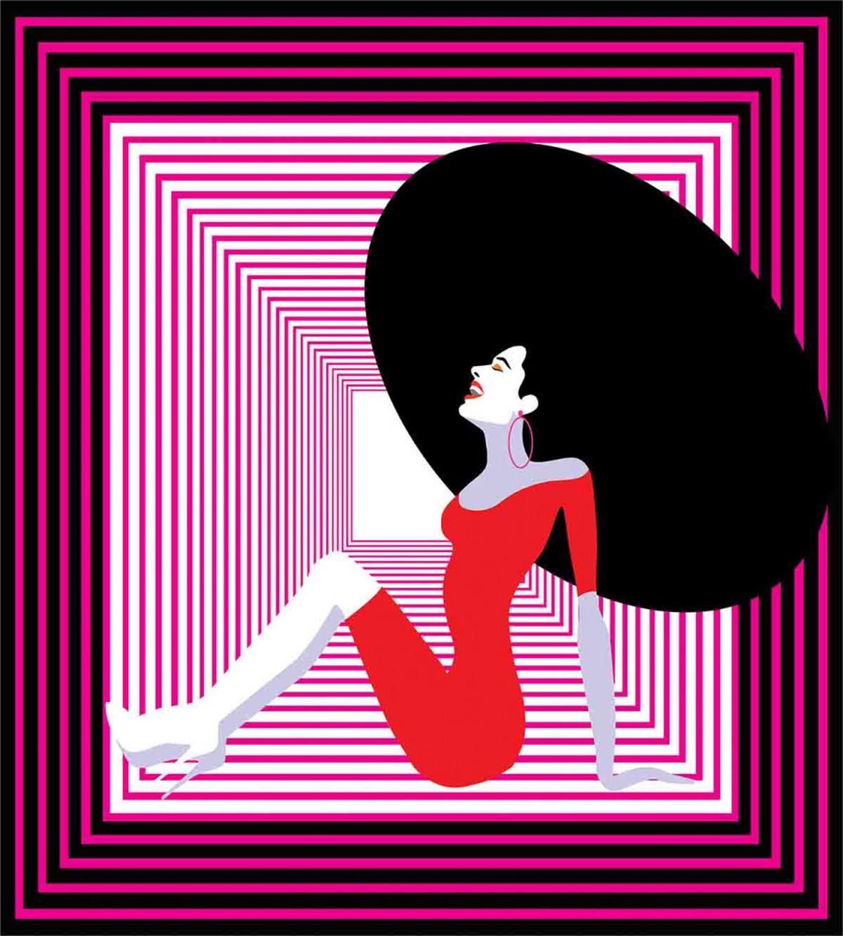 Pop Art Vintage Woman — Pattern