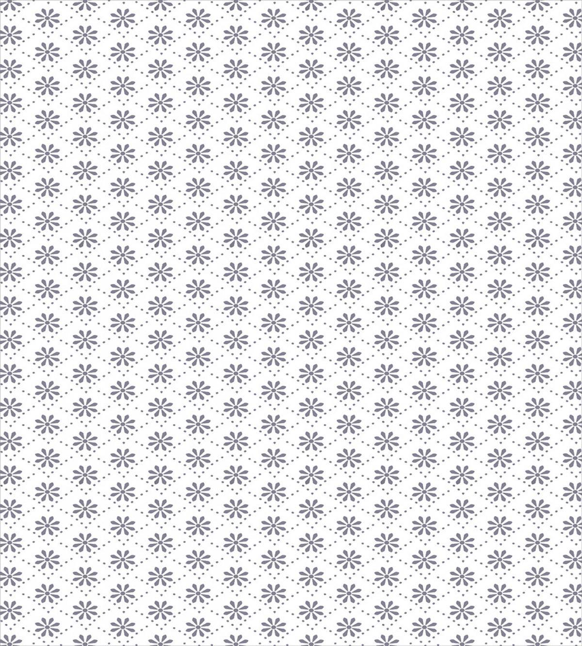 Flowers with Dotted Lines — Pattern