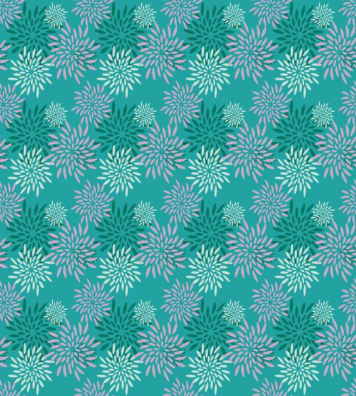 Abstract Flower Petals Retro — Pattern