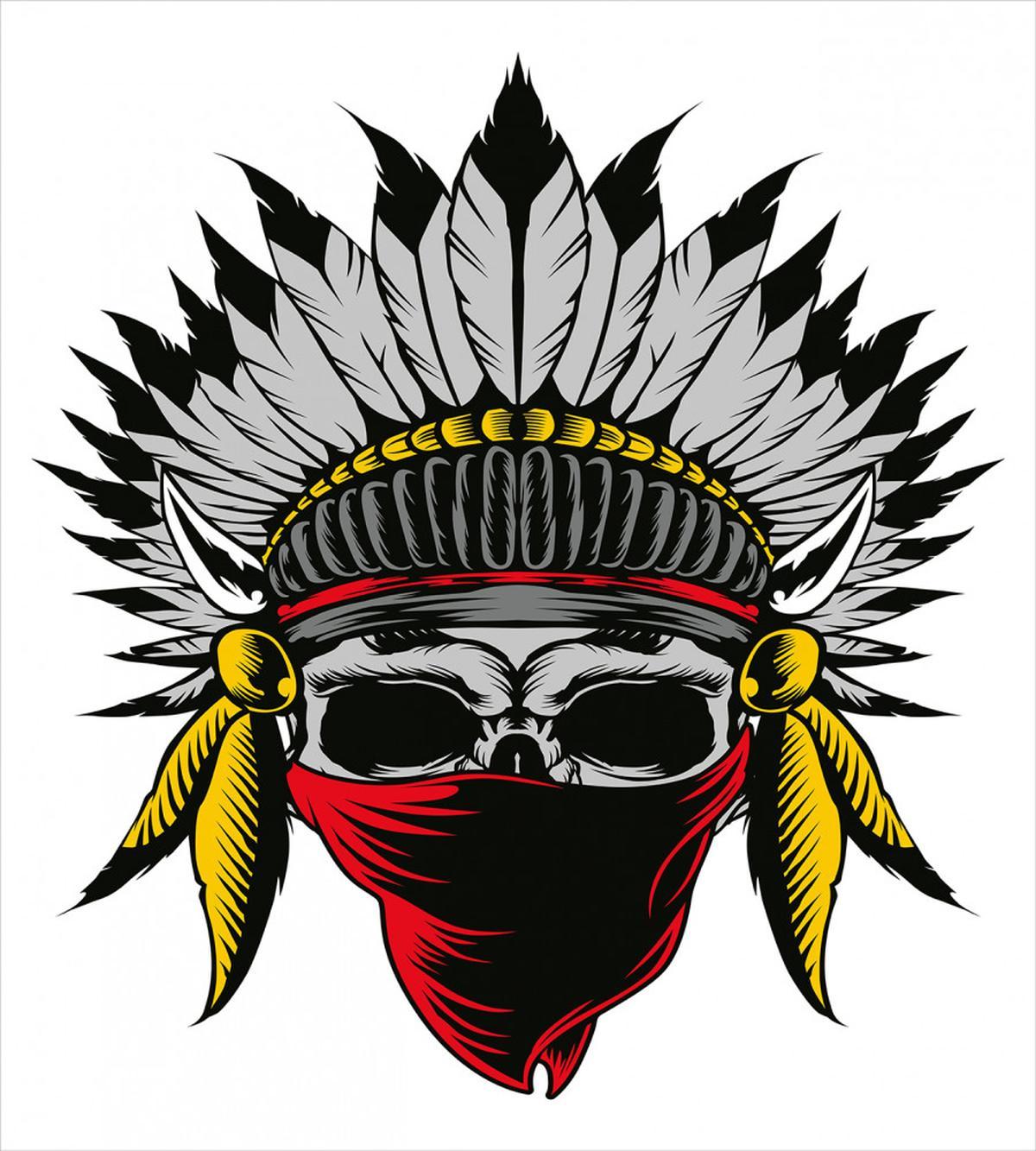 Skull with Feathers Veil — Pattern