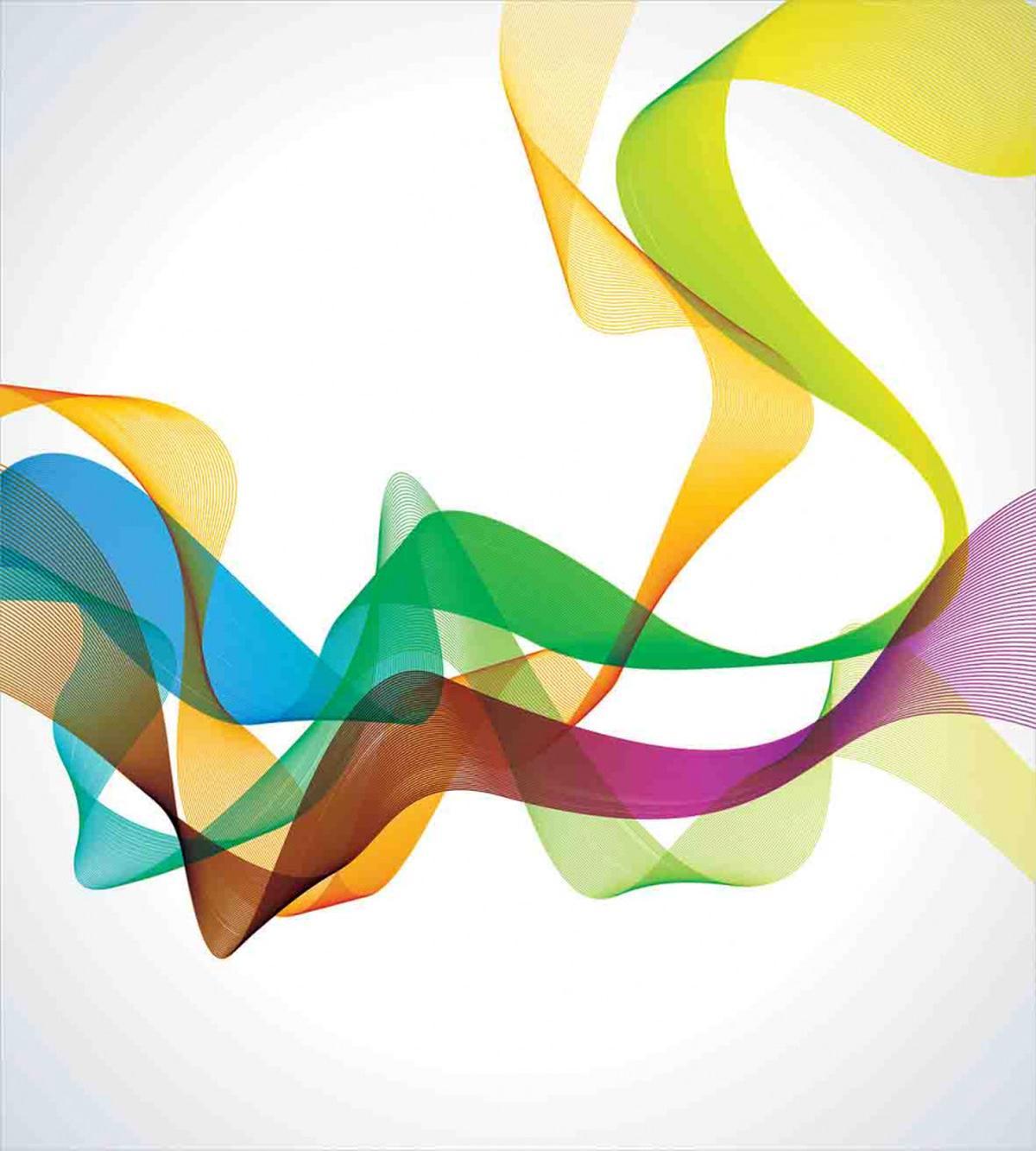 Wavy Ribbon Rainbow — Pattern