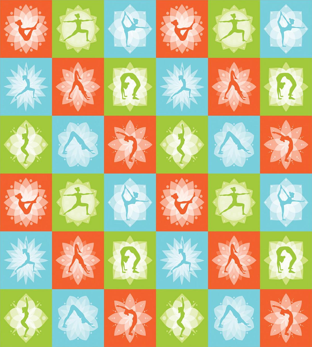 Mind and Body Poses Lotus — Pattern