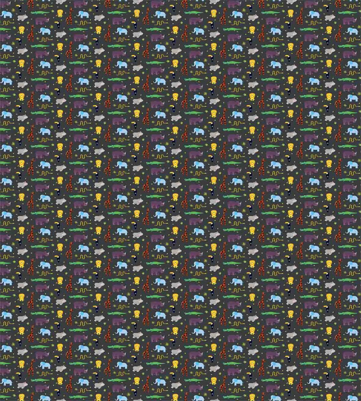 Happy Animals Illustration — Pattern