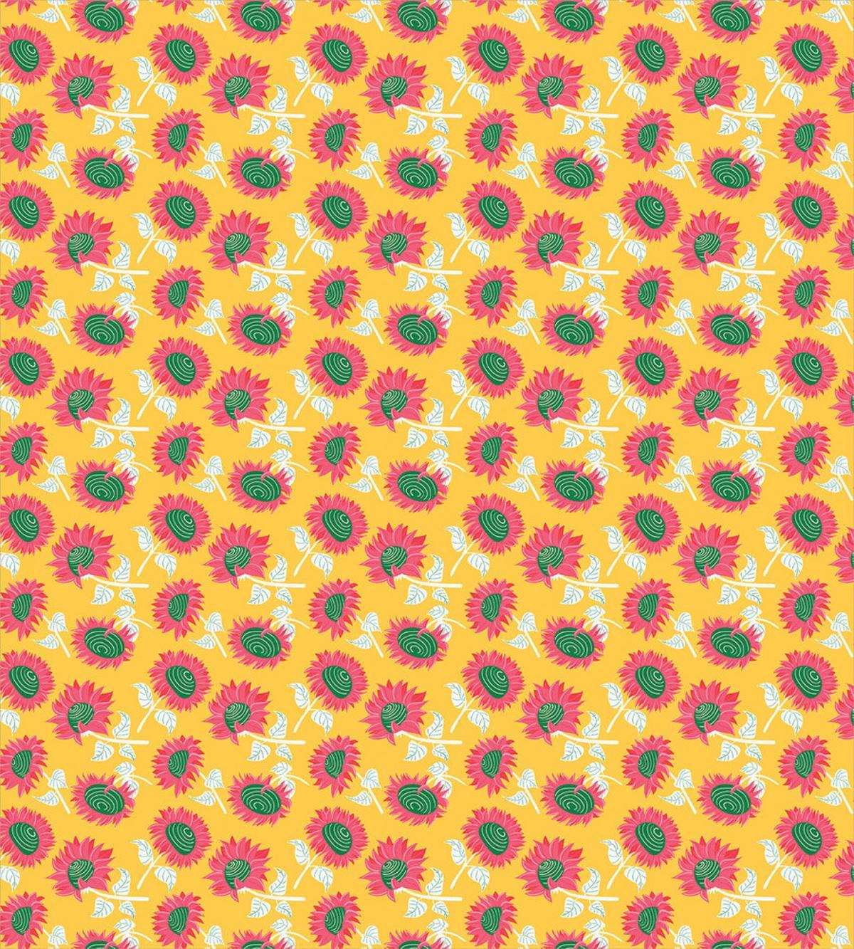 Summer Abstract Sunflowers — Pattern