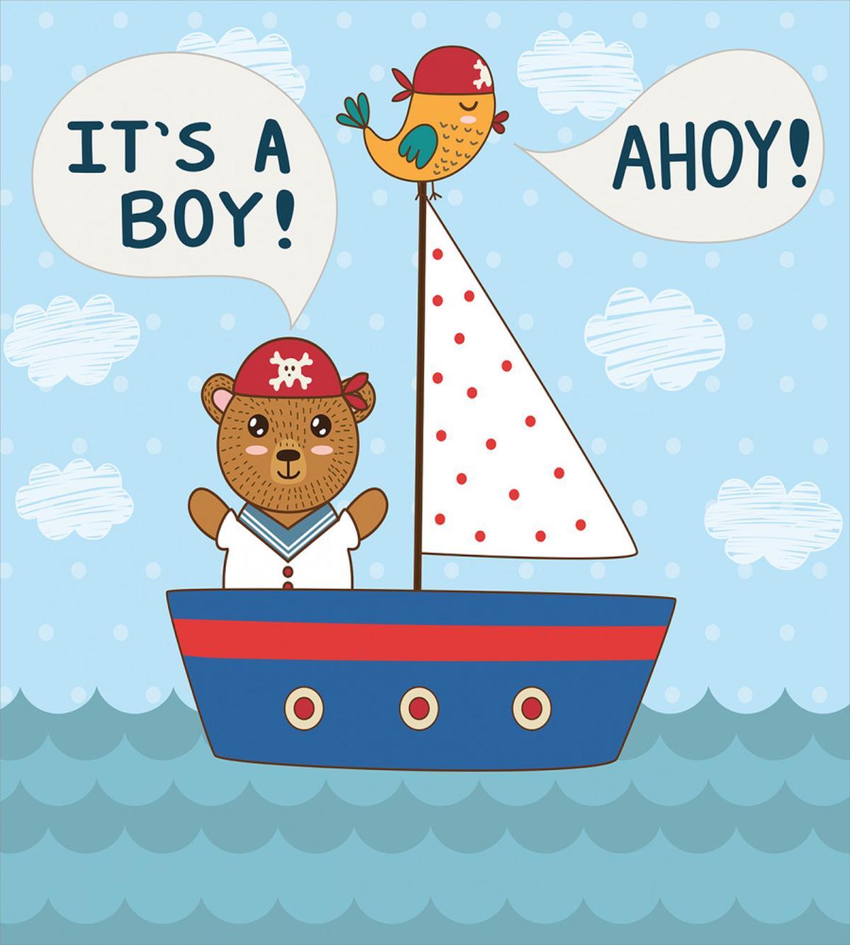 Baby Shower Bear — Pattern