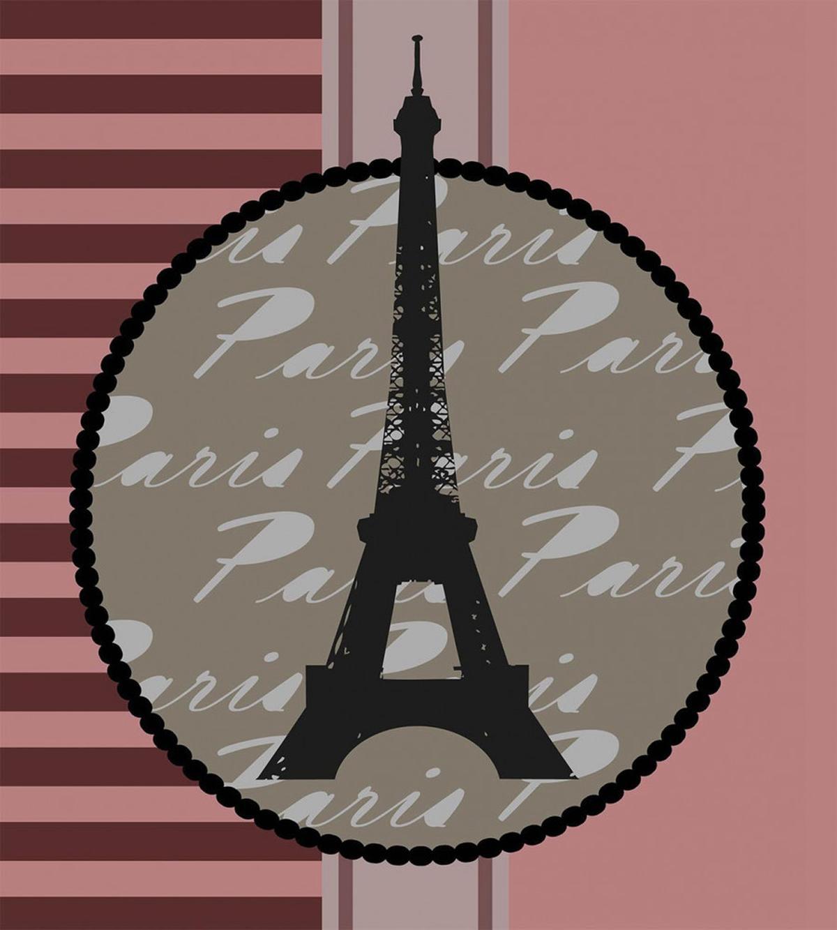 Vintage Eiffel Silhouette — Pattern