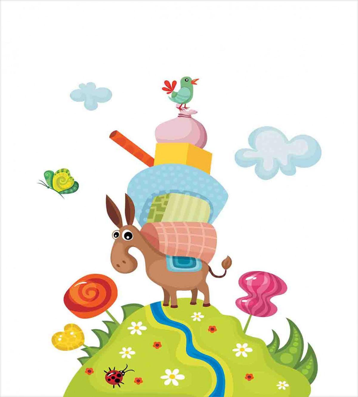 Goofy Donkey with Baggages — Pattern