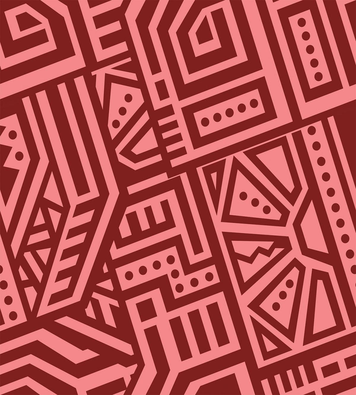 Angled Lines and Dots — Pattern