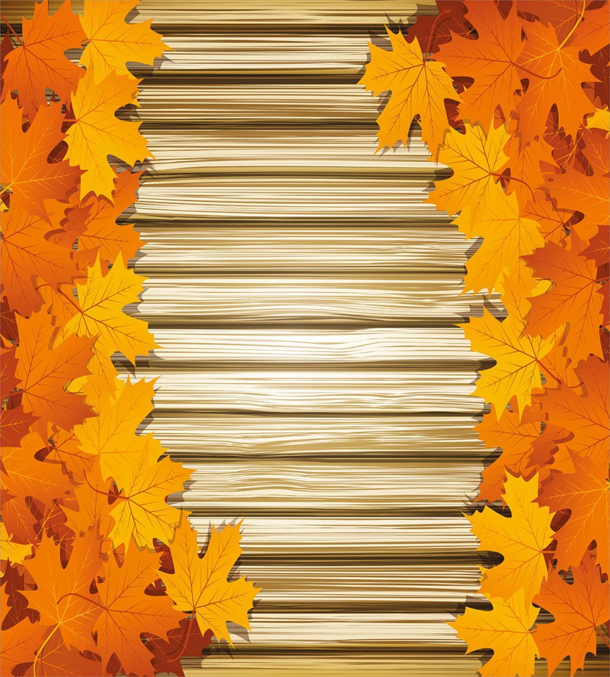 Fallen Leaves Rustic Style — Pattern