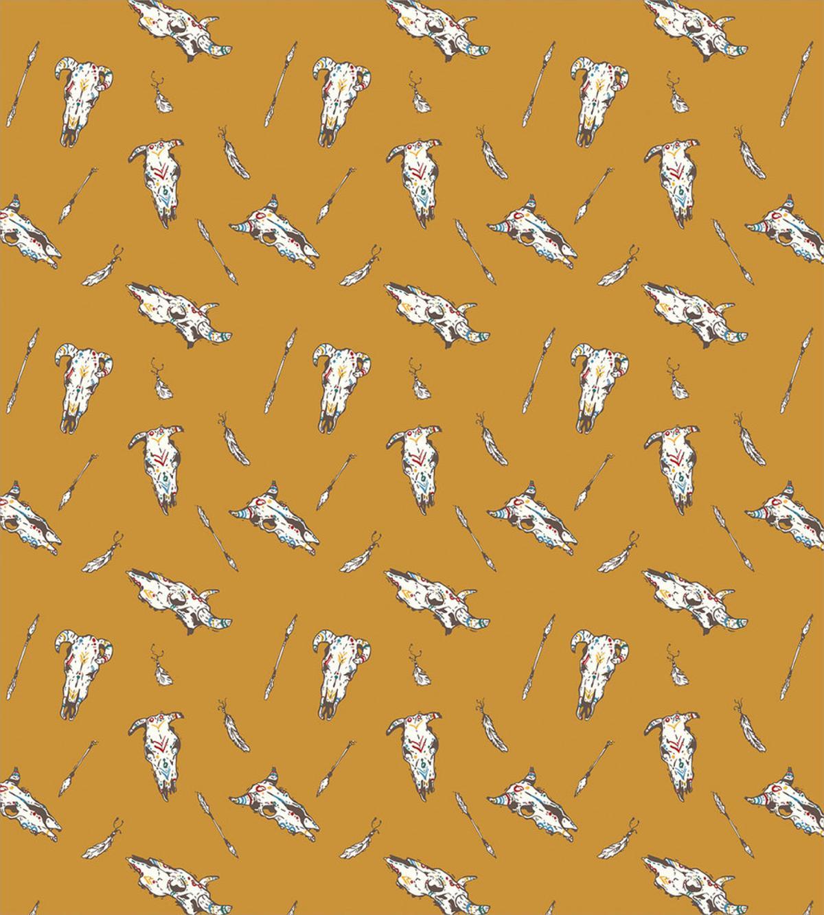 Cow Skulls Arrows Feathers — Pattern