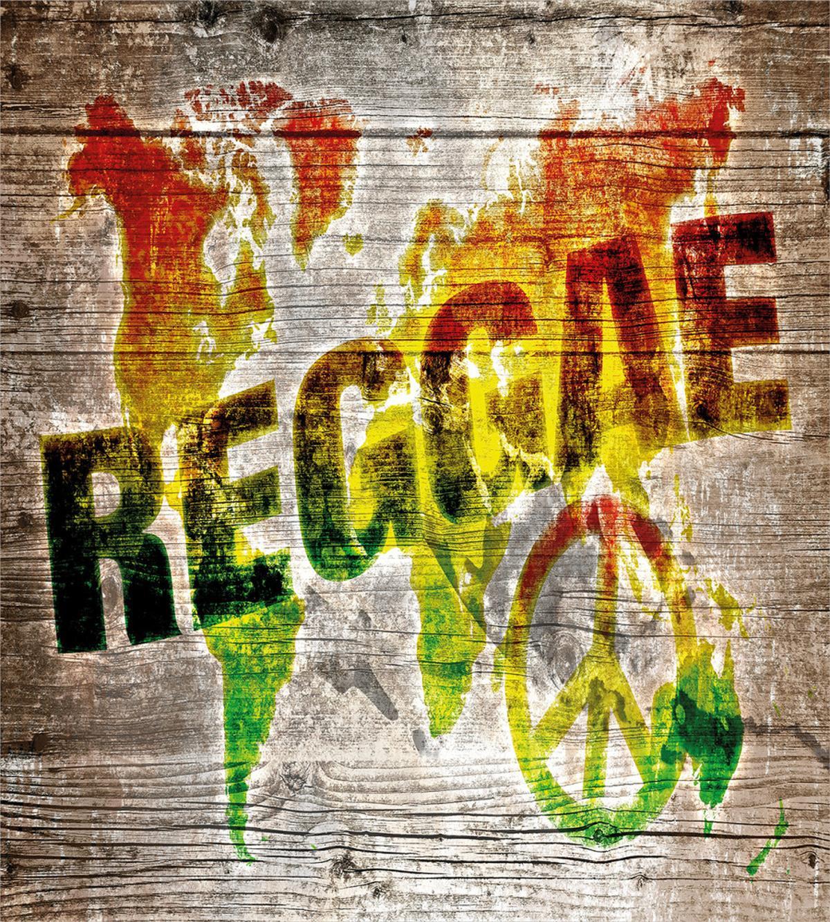 World Map Reggae Words — Pattern