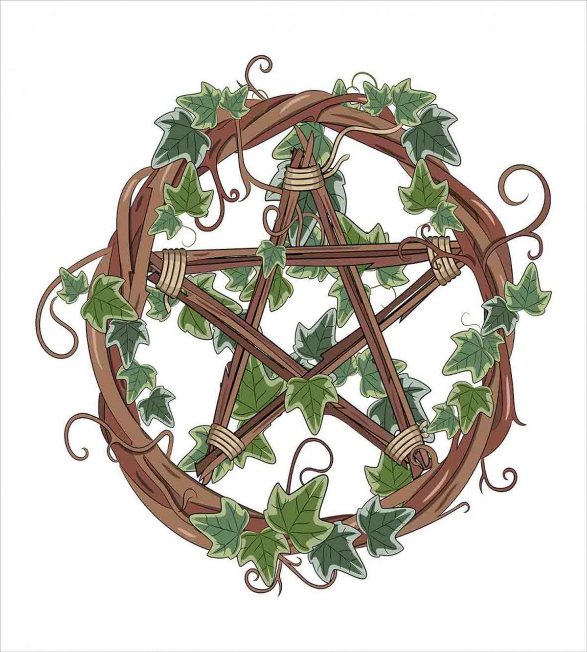 Vine Wreath with Ivy — Pattern