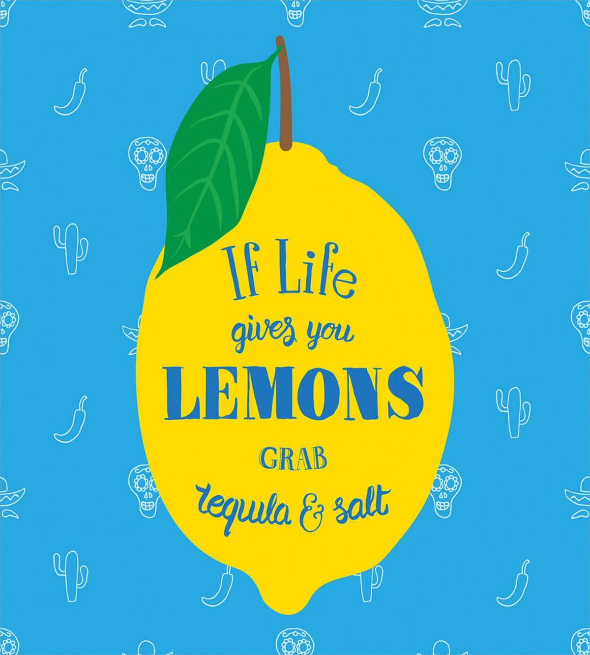 Mexican Words on Lemon — Pattern