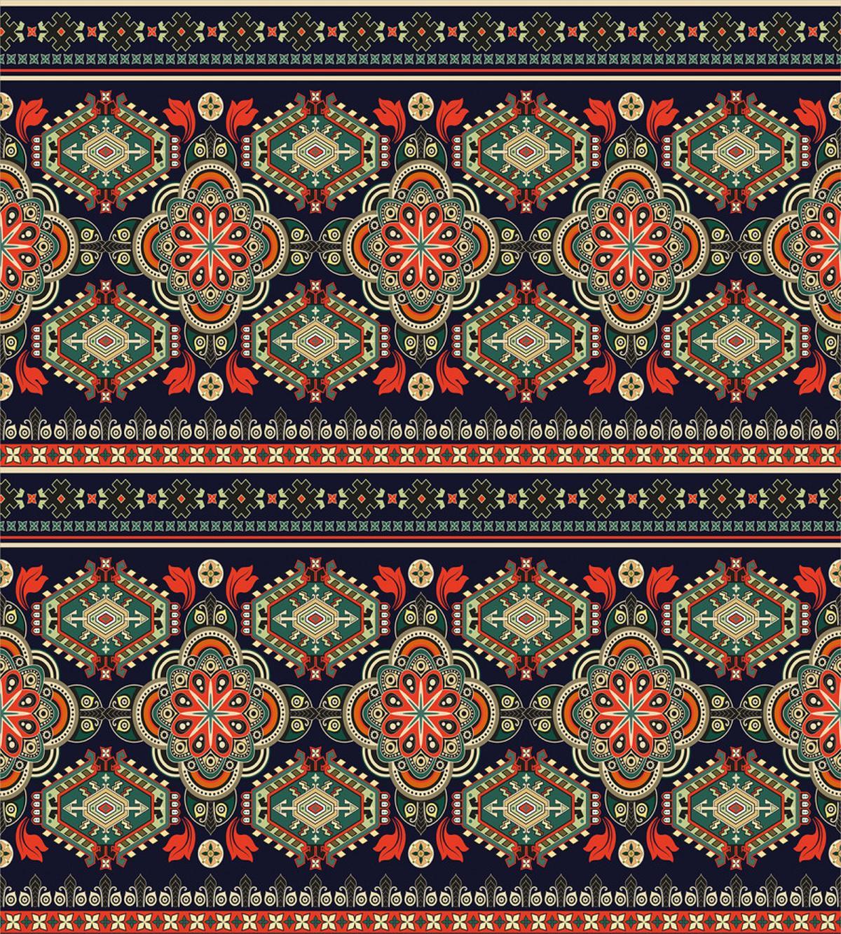 Floral Geometric Shapes — Pattern