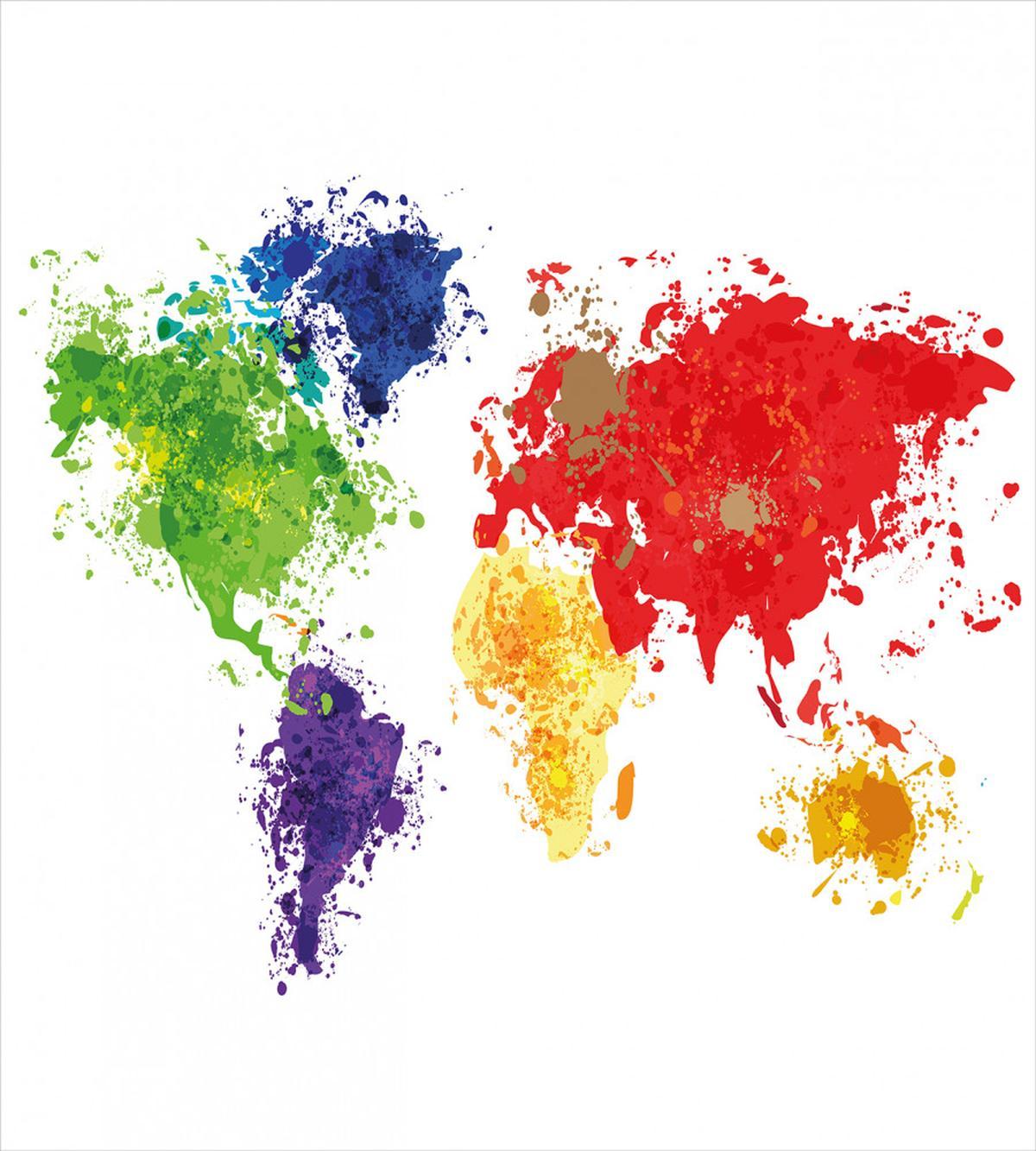 World Map Artwork — Pattern