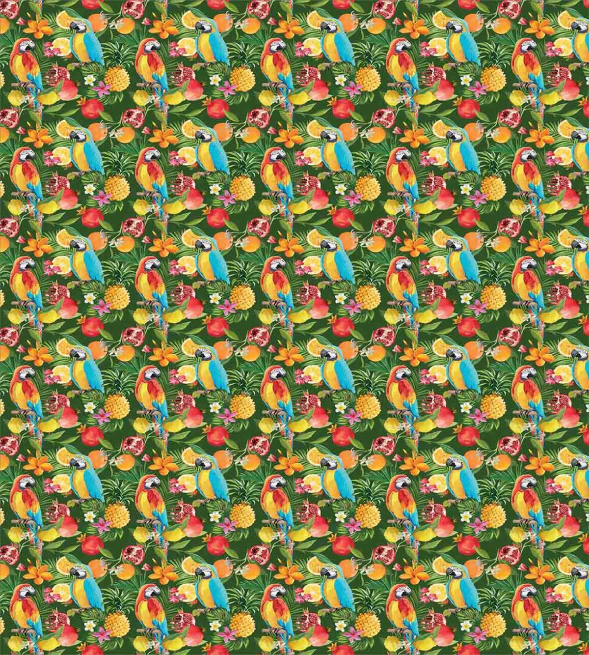 Parrots and Pomegranate — Pattern