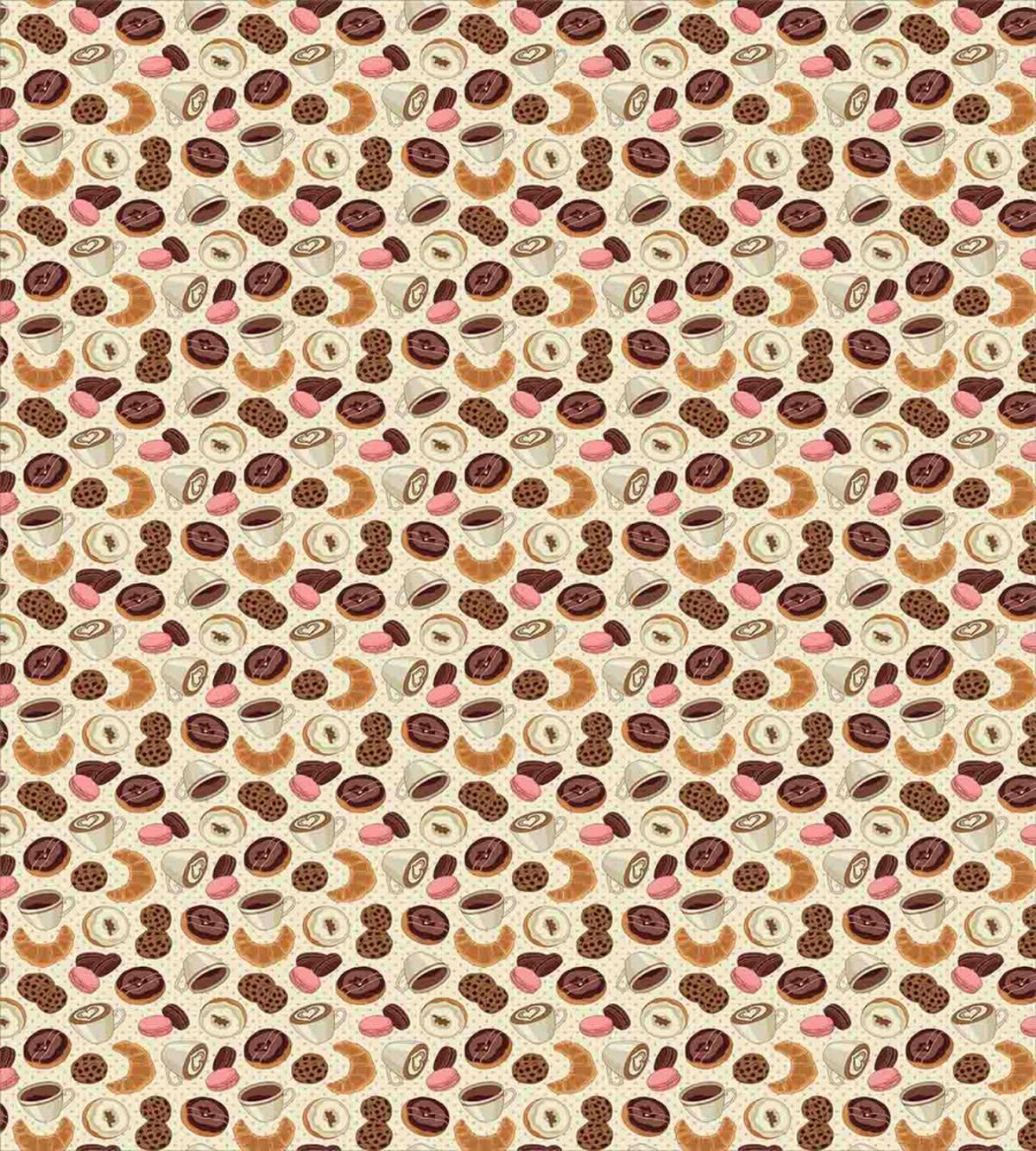 Donuts and Coffee Art — Pattern
