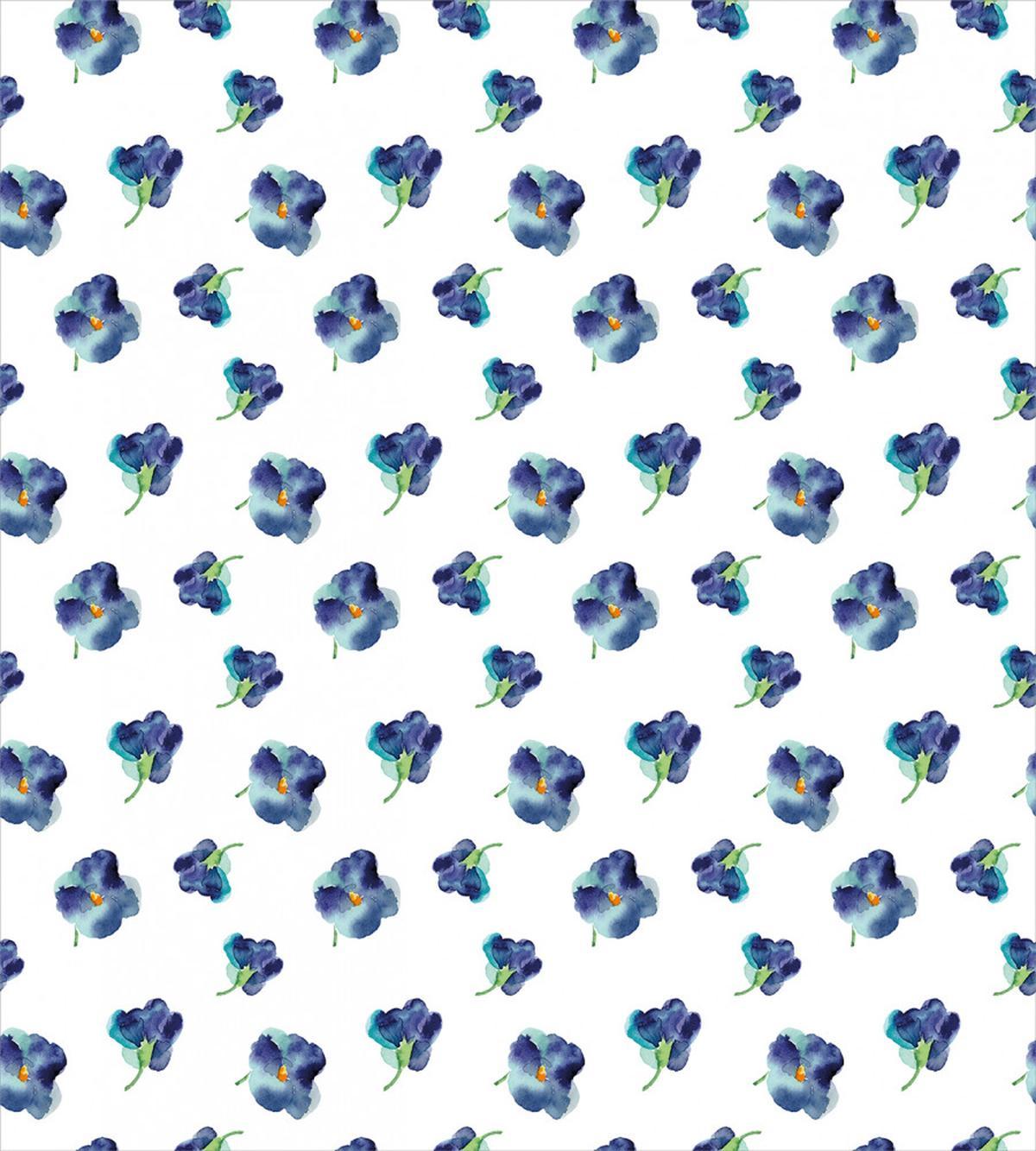 Watercolor Violet Blooms — Pattern