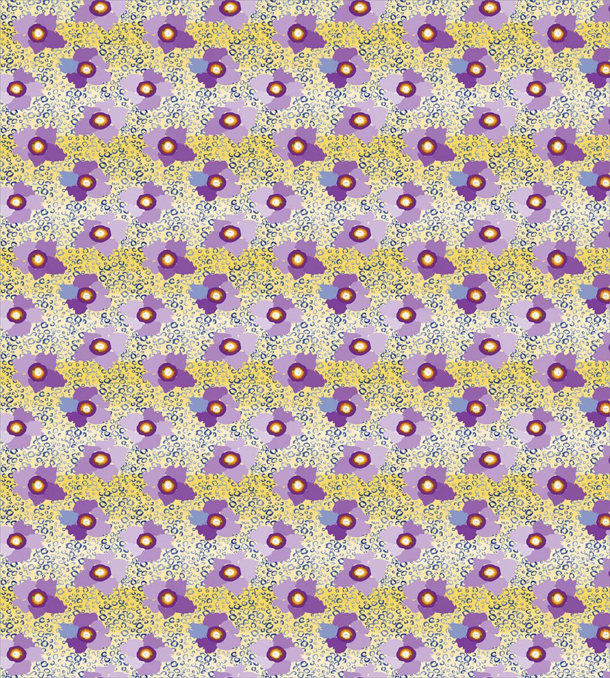 Vibrant Abstract Flowers — Pattern