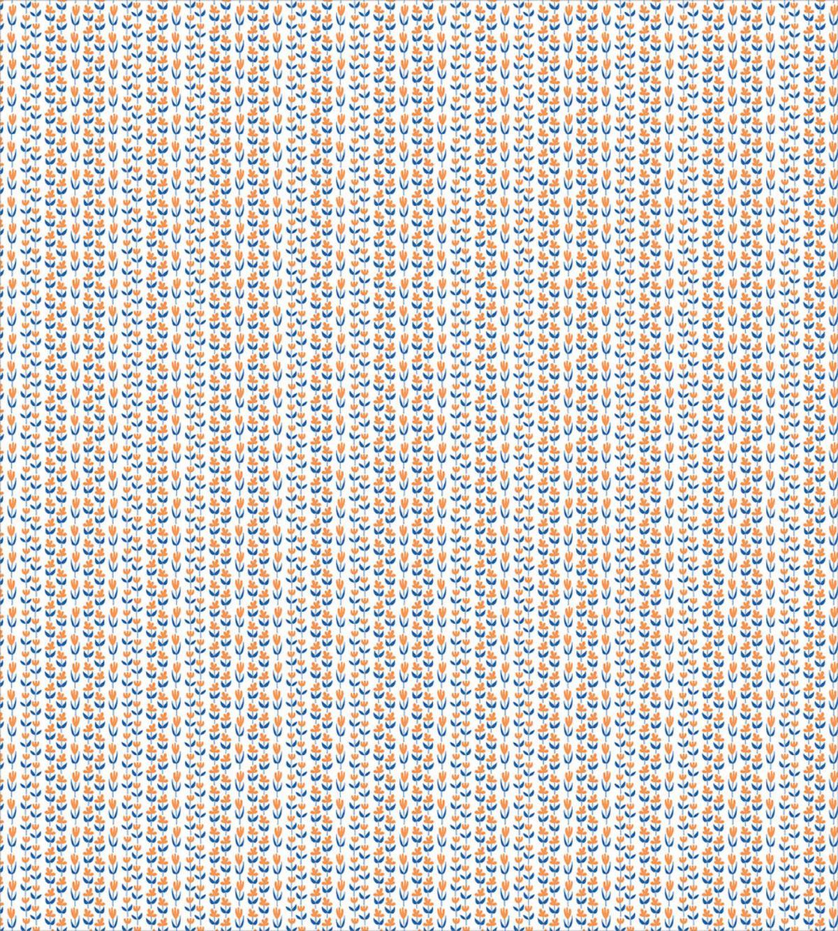 Simple Bicolour Flowers Leaf — Pattern