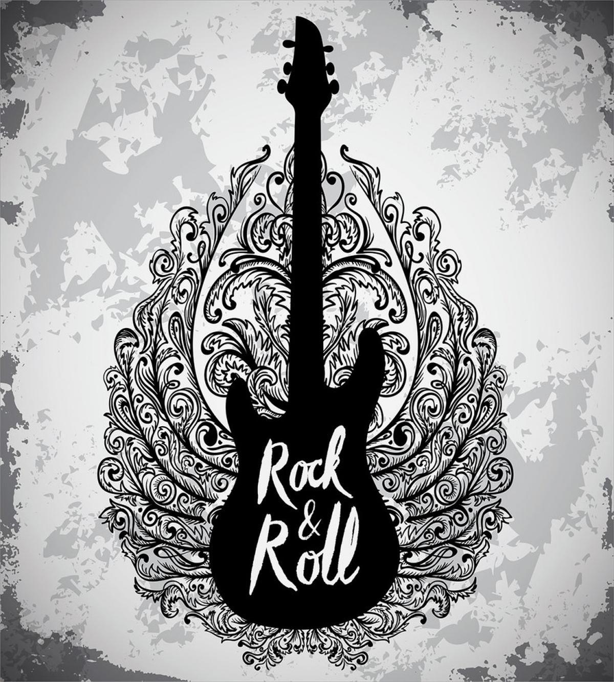 Retro Electric Guitar — Pattern